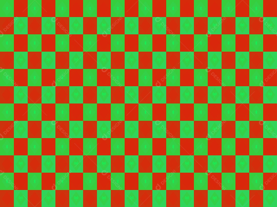 Background Quadriculado Verde e Vermelho Natal EPS