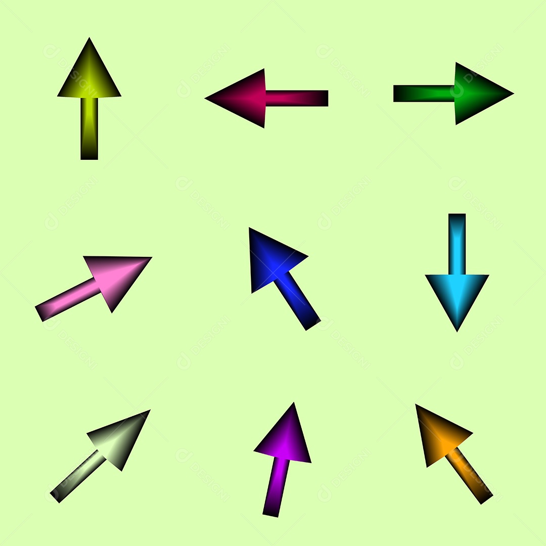 Coleções de Setas de Click EPS