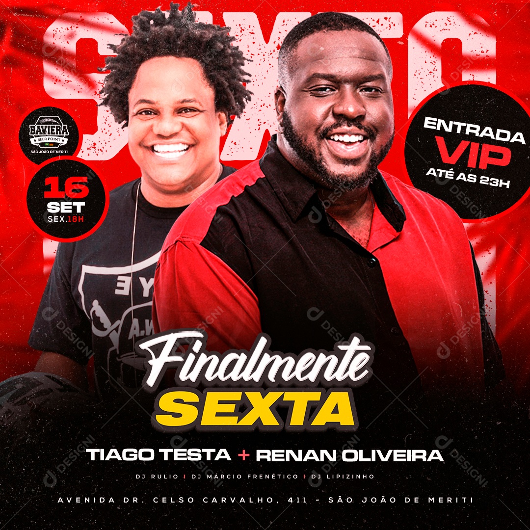 Post Flyer Pagode Social Media PSD Editável