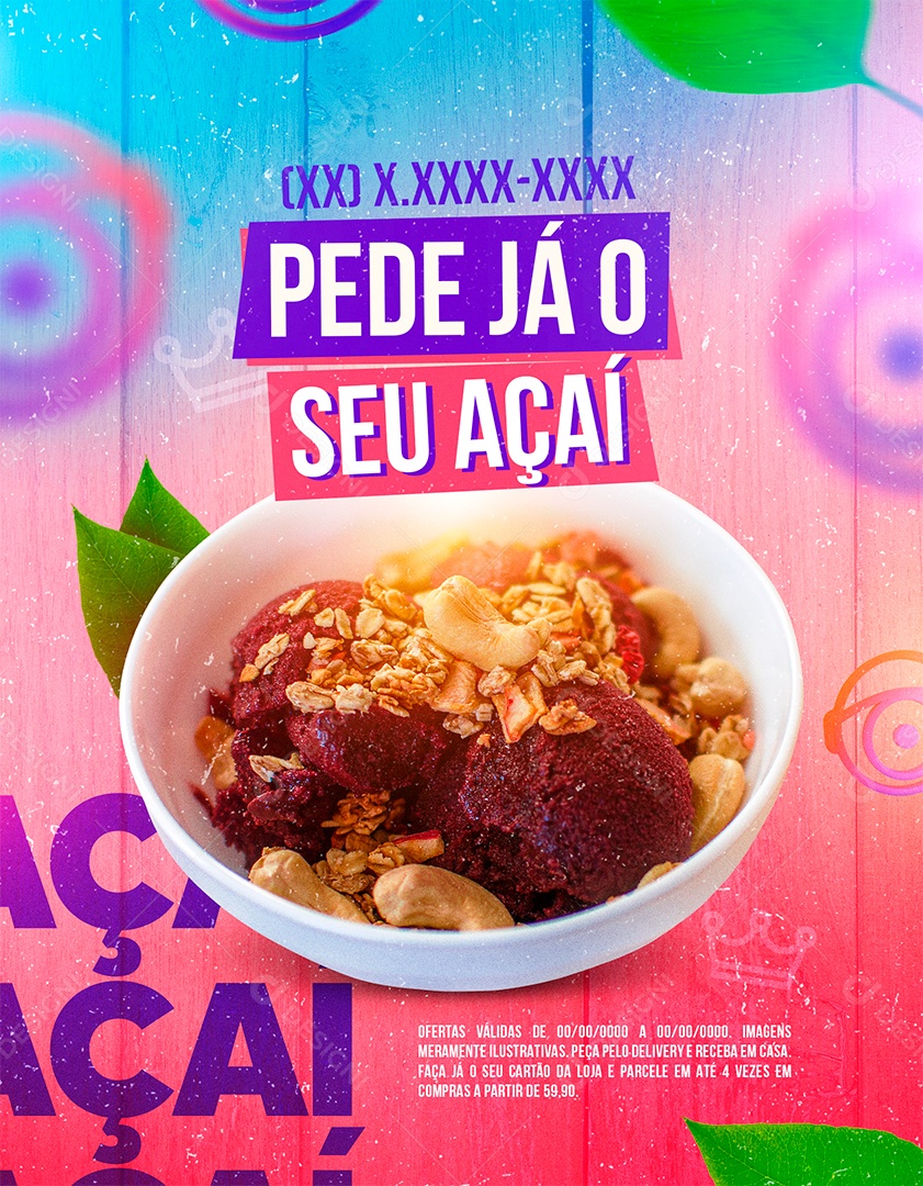 Post Big Brother Brasil Pede Já O Seu Açaí Social Media PSD Editável