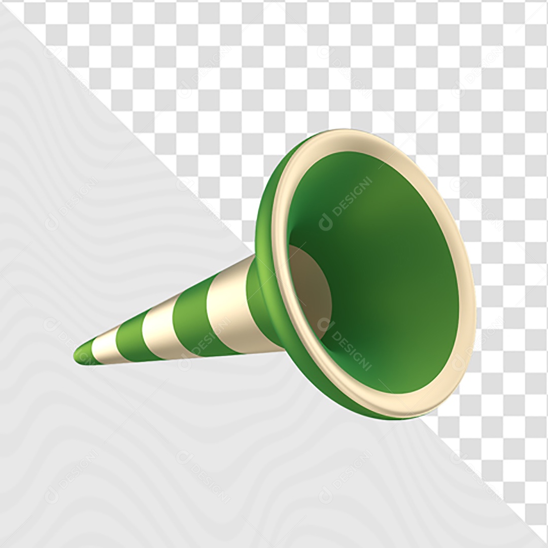 Elemento 3D Para Composição Corneta PSD