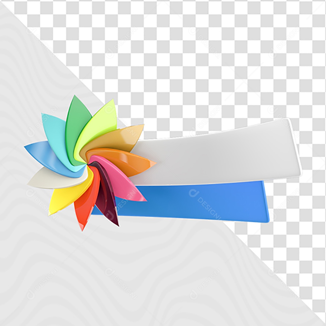 Elemento de Carnaval 3D Para Composição de Texto PSD