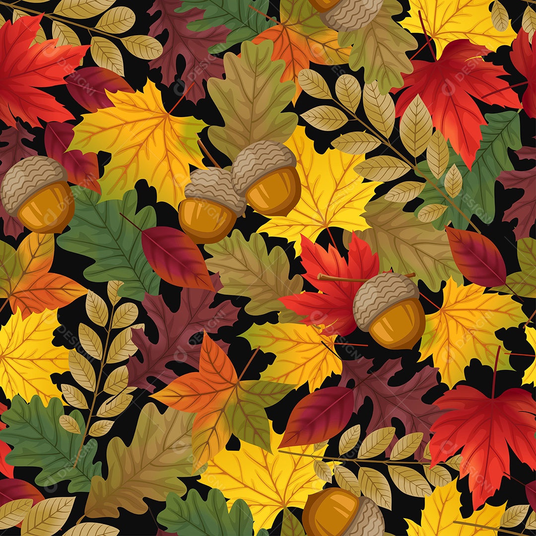 Autumn Leaves Background EPS