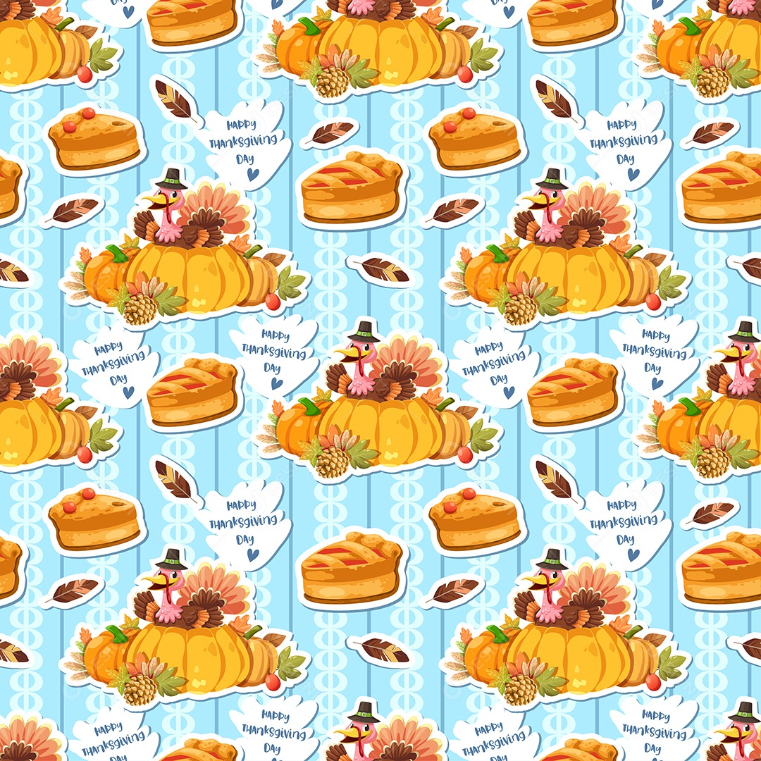 Background de Ação de Graças Vetor EPS