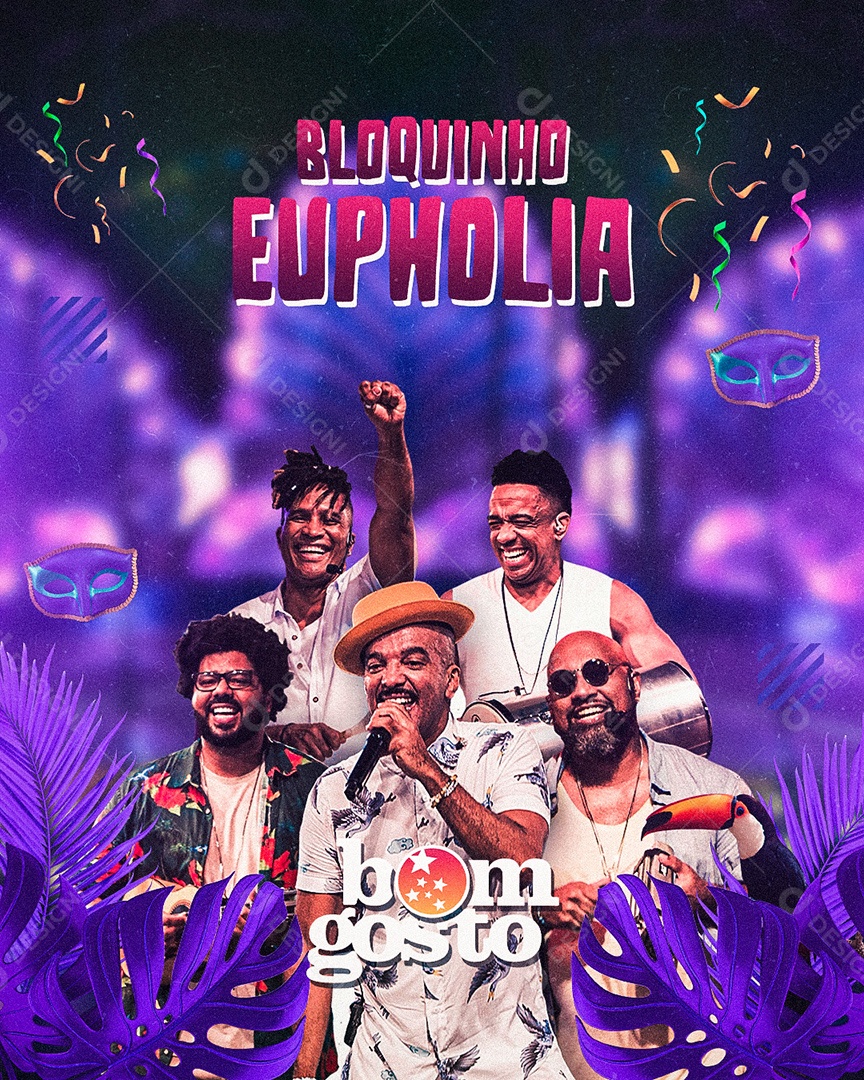 Bloquinho Eupholia Bom Gosto Flyer Social Media PSD Editável