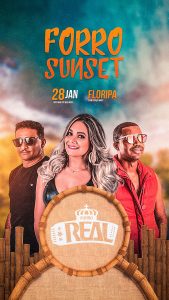 Story Forro Sunset Forró Real Flyer Social Media PSD Editável
