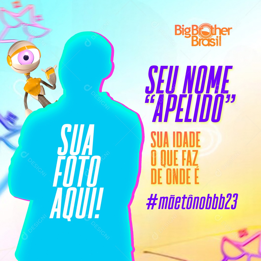 Big Brother Brasil Social Media PSD Editável