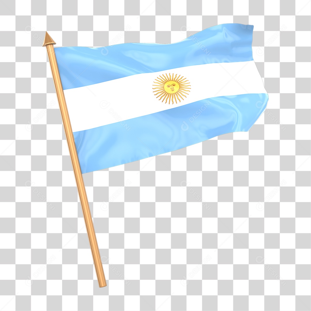 Bandeira da Argentina PNG Transparente