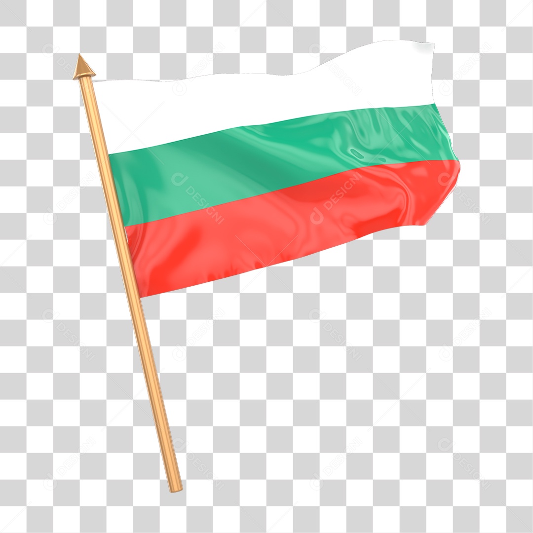 Bandeira da Bulgária PNG Transparente
