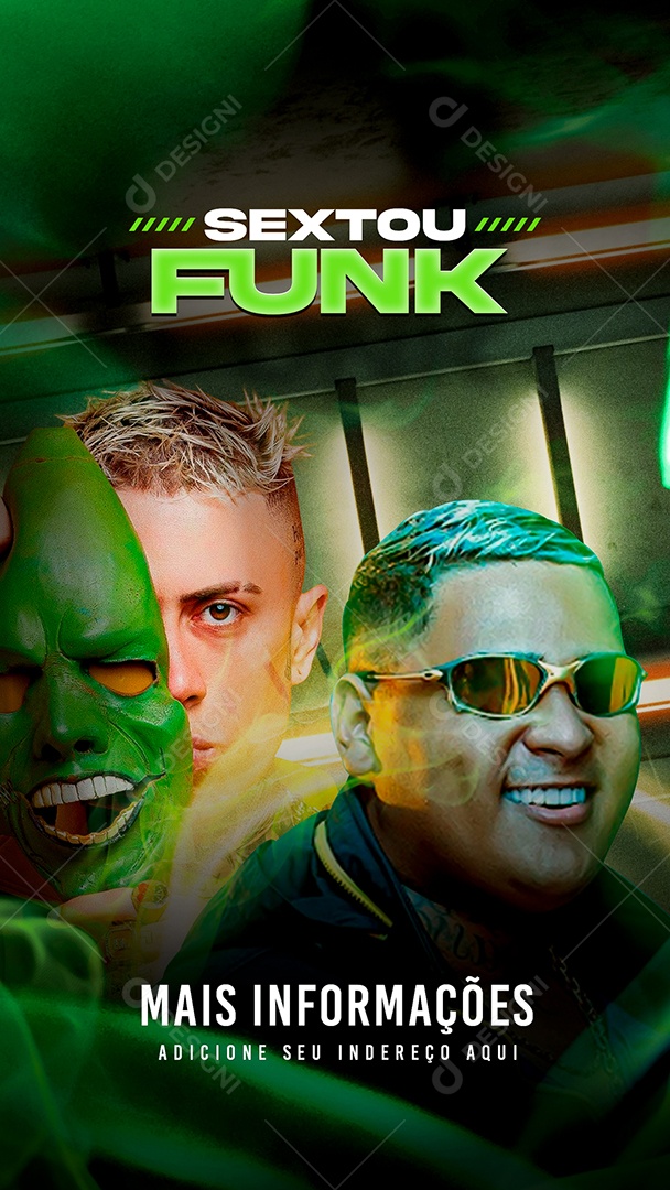 Flyer Show Sextou Funk MC Daniel Story Social Media PSD Editável