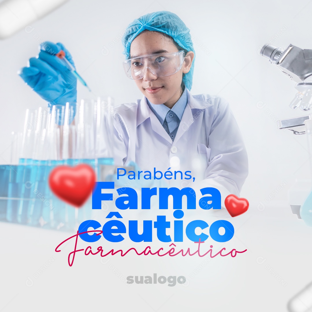 Post Dia Do Farmacêutico Social Media PSD Editável