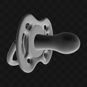 Chupeta Bico Redondo - Modelo 3D