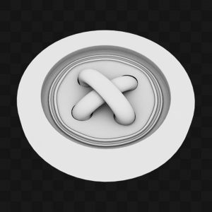 Botão de Roupa - Modelo 3D