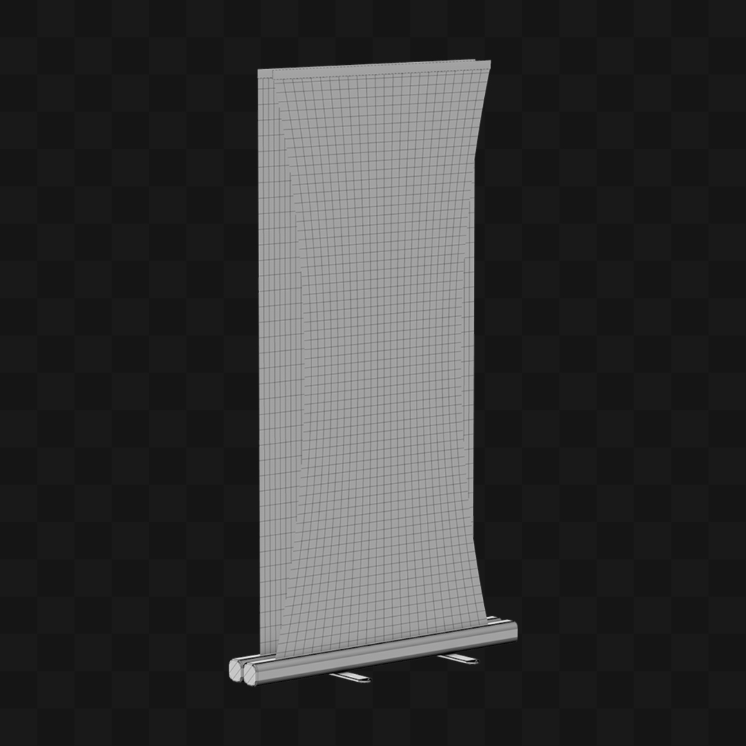 Banner de Roll-Up Duplo - Modelo 3D