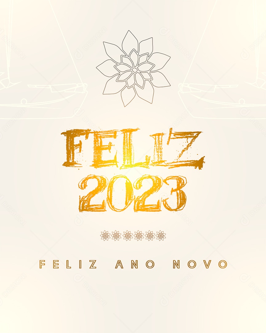 Post Feliz Ano Novo PSD Social Media PSD Editável