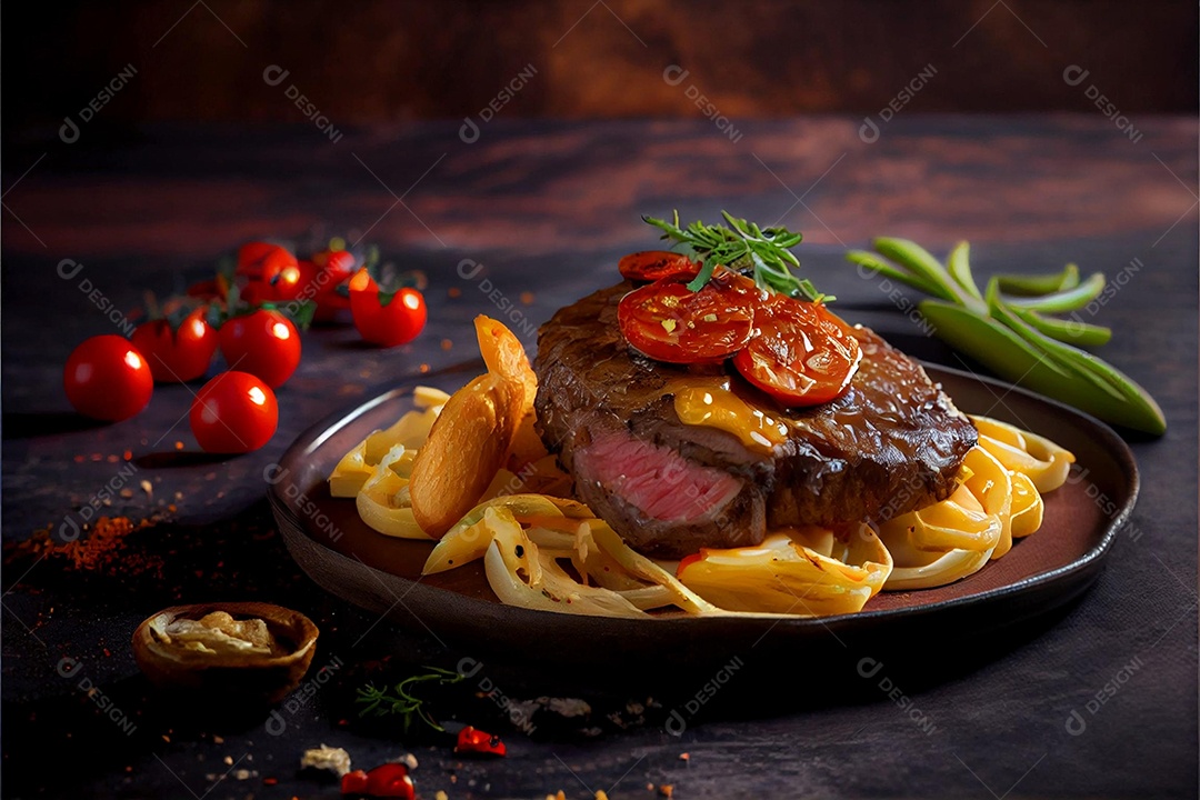 Carne assada sendo preparada para hamburguer sobre uma tabua de madeira