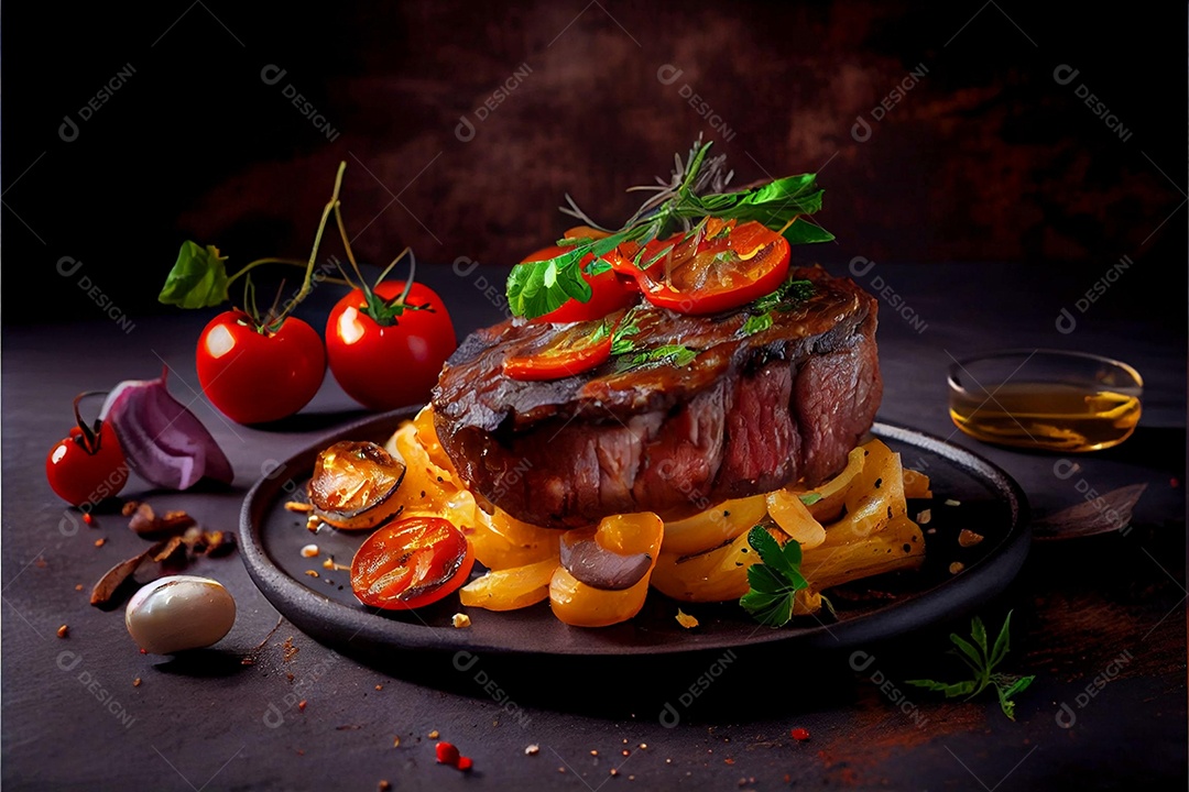 Carne assada sendo preparada para hamburguer sobre uma tabua de madeira