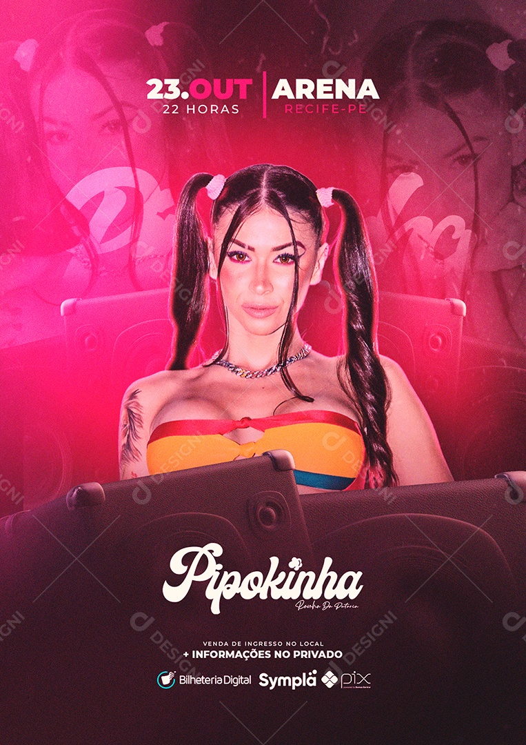 Flyer Mc Pipokinha Social Media PSD Editável