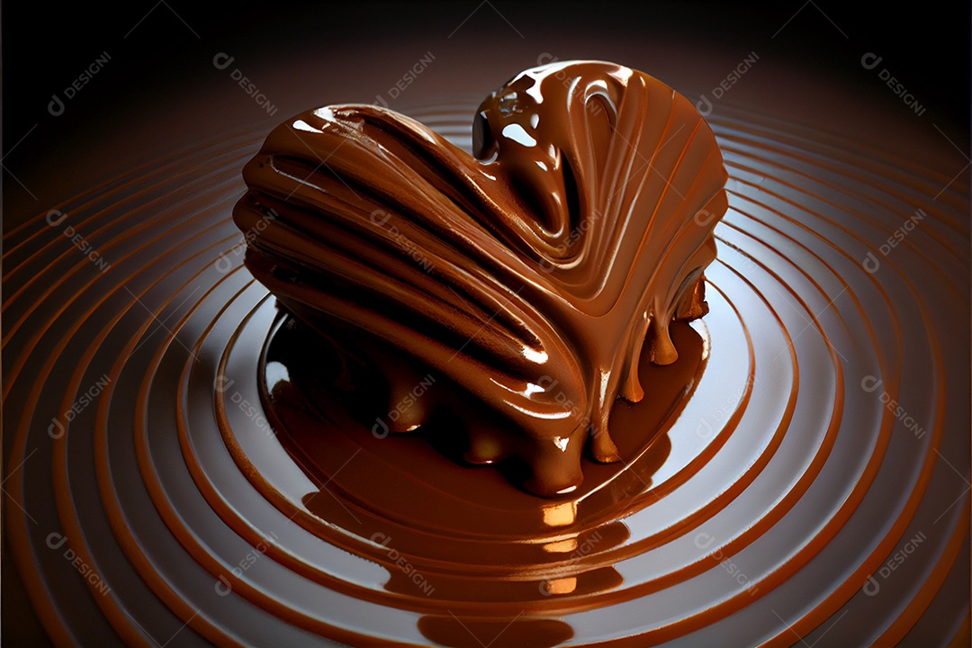 Chocolate em forma de coração Dia dos Namorados