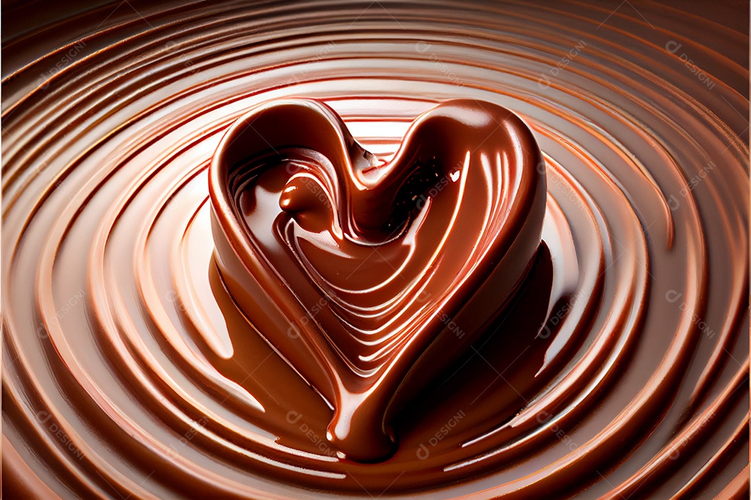 Chocolate em forma de coração Dia dos Namorados