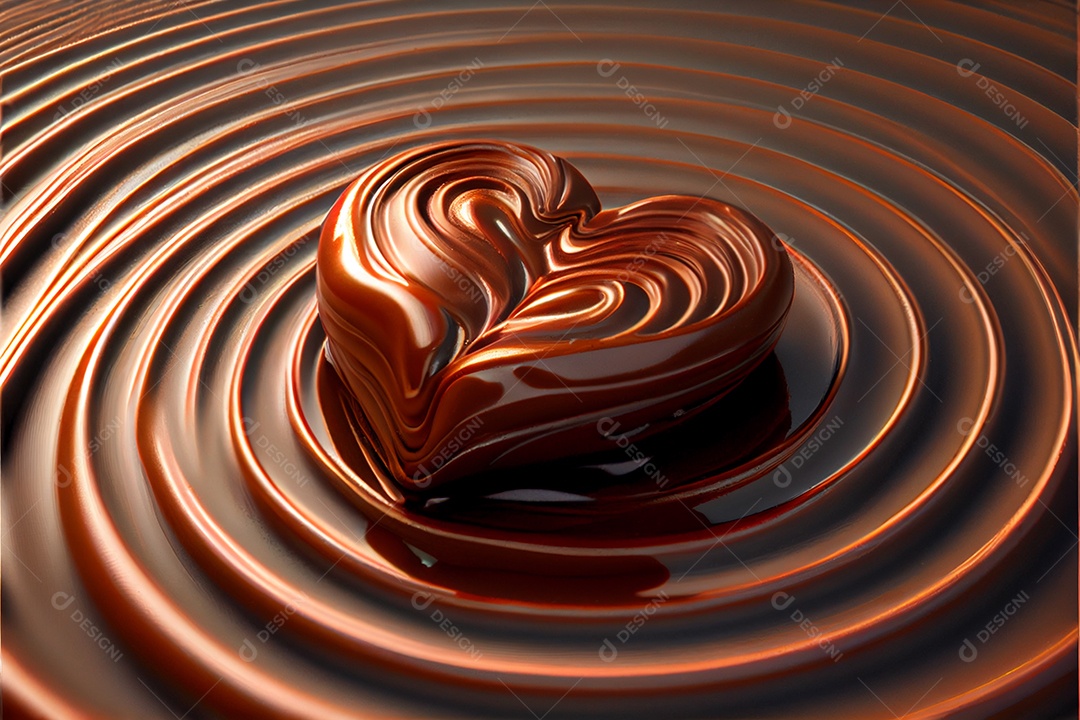 Chocolate em forma de coração Dia dos Namorados