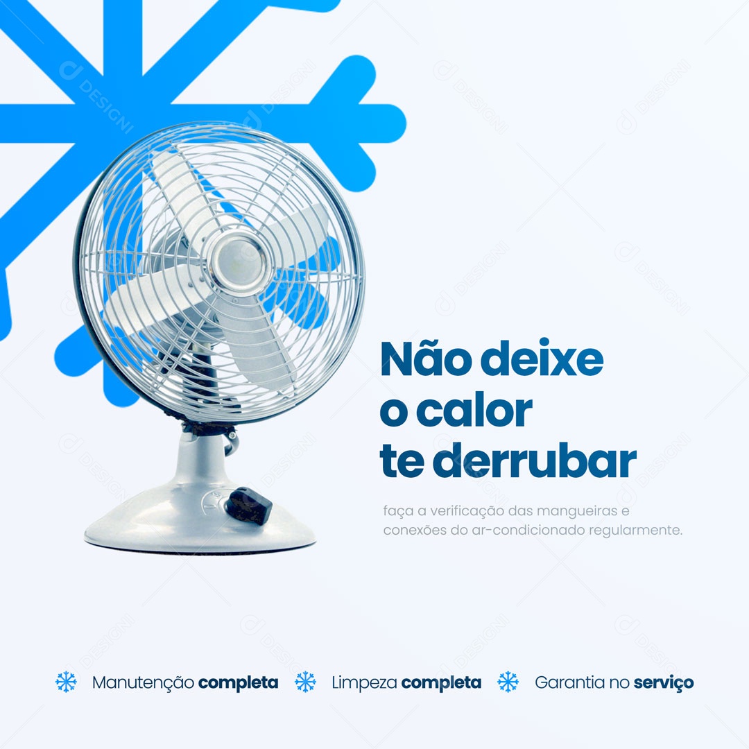 Assistência Técnica em Ar Condicionado Social Media PSD Editável