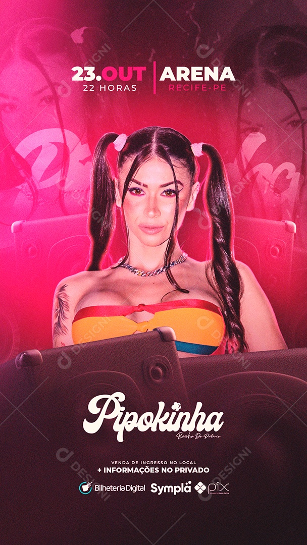 Story Flyer Mc Pipokinha Social Media PSD Editável