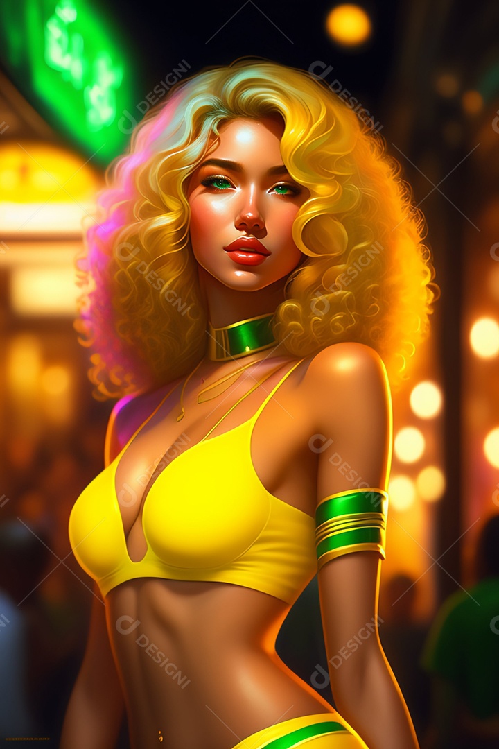 Linda mulher jovem usando fantasia de carnaval sobre fundo isolado