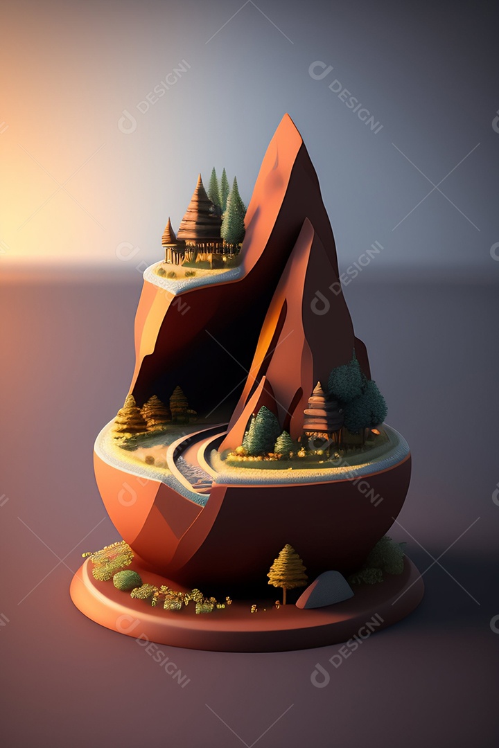 Cavernas com picos alto