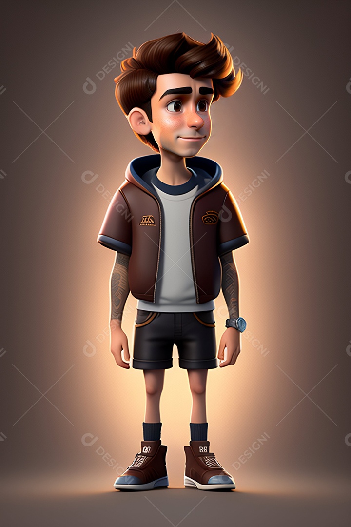 ilustração de mulher jovem inteligência artificial