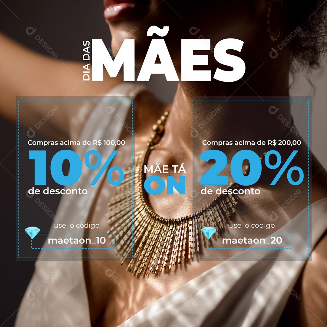 Post Promoção Dia Das Mães Social Media PSD Editável