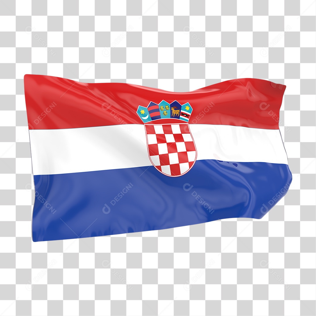 Bandeira da Croácia PNG Transparente