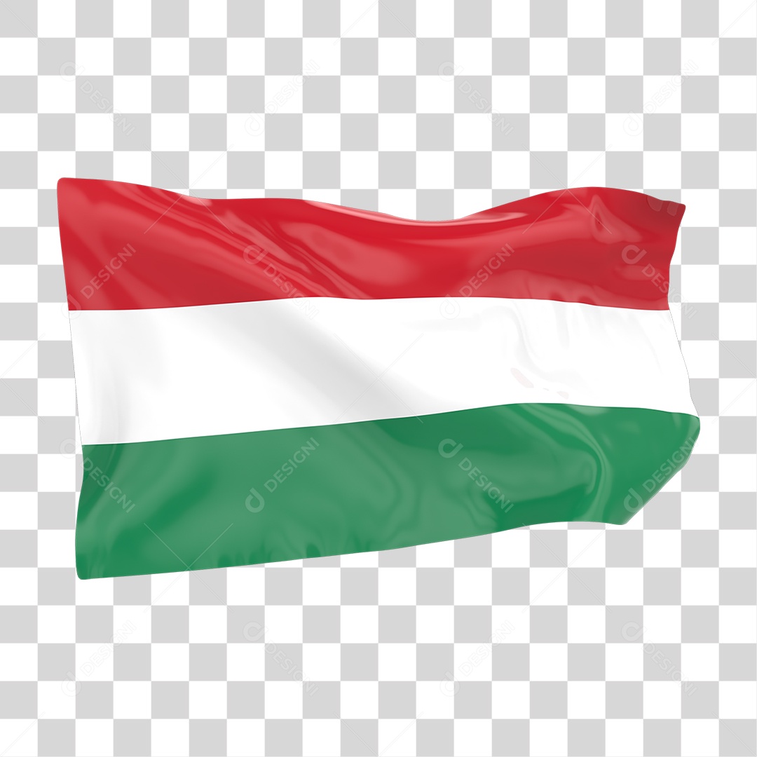 Bandeira da Hungria PNG Transparente