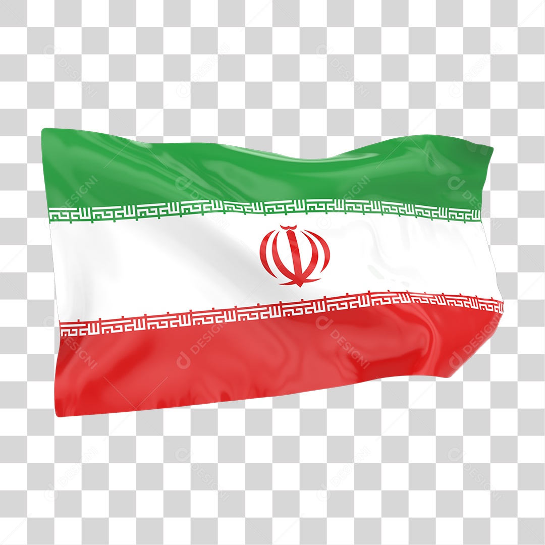 Bandeira do Iran PNG Transparente