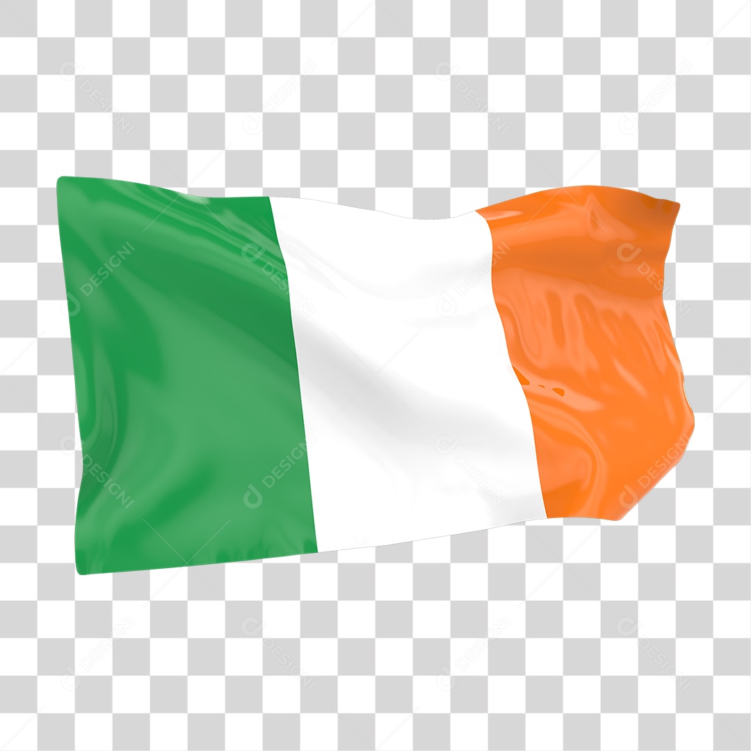 Bandeira da Irlanda PNG Transparente