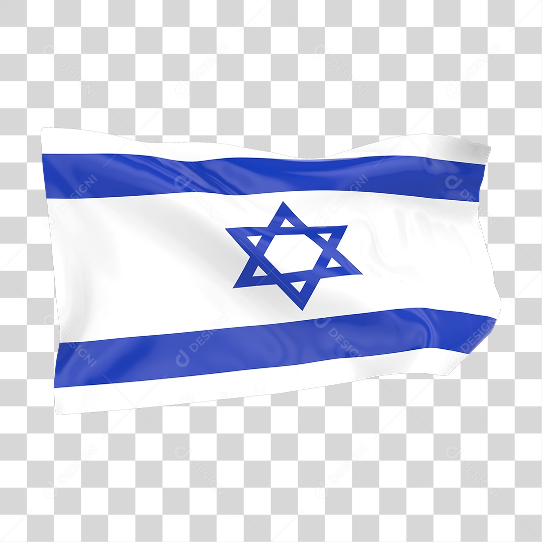 Bandeira de Israel PNG Transparente