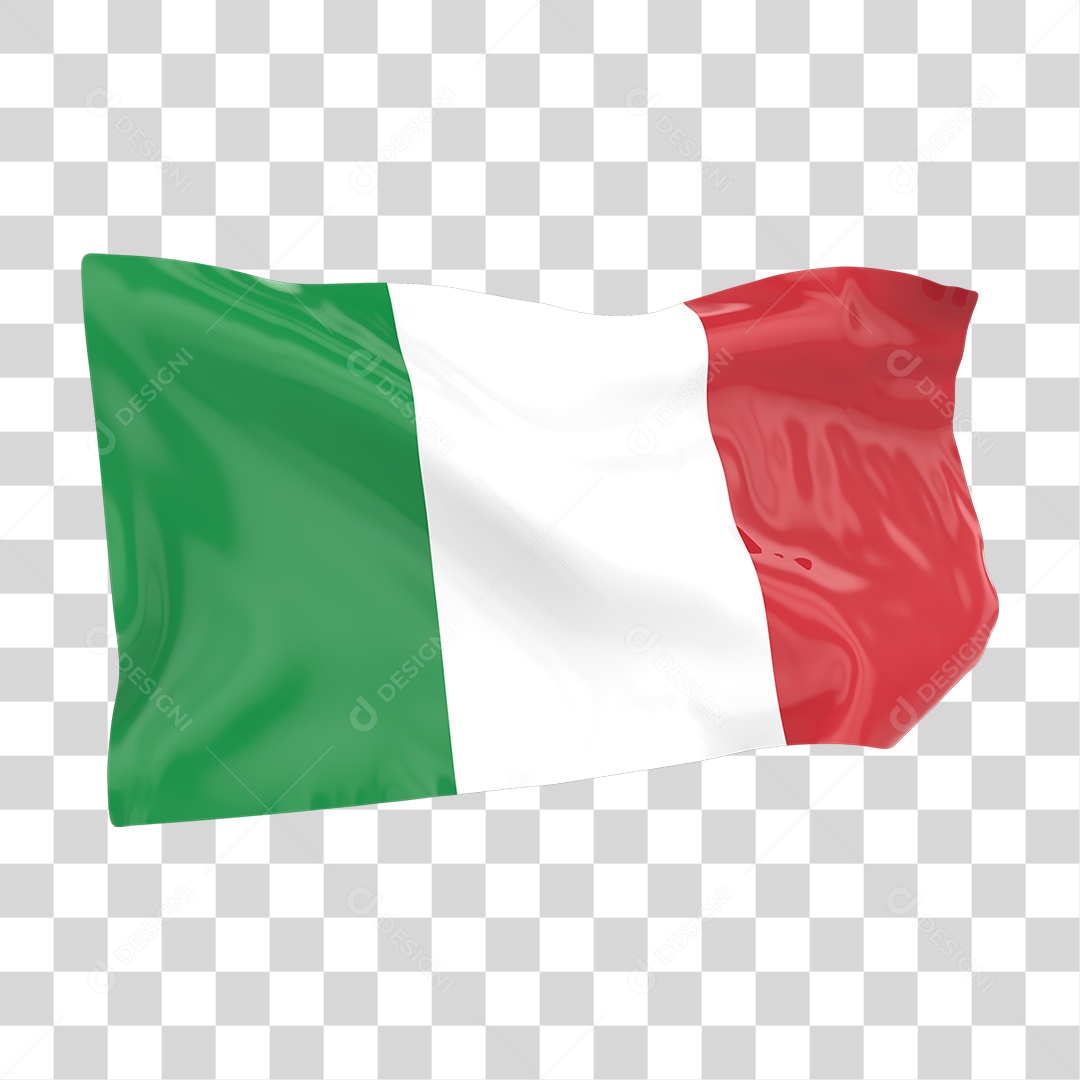 Bandeira da Itália PNG Transparente