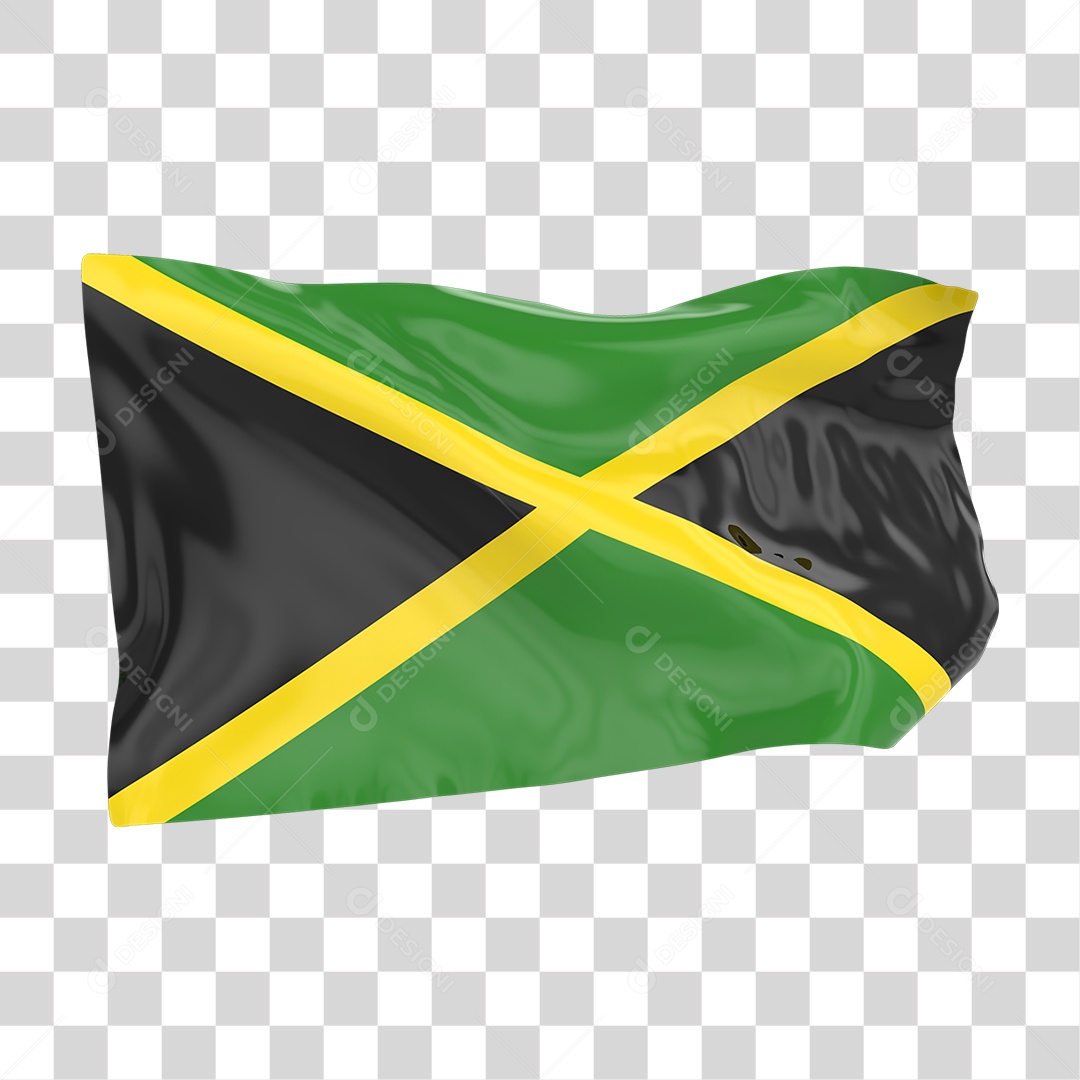 Bandeira da Jamaica PNG Transparente