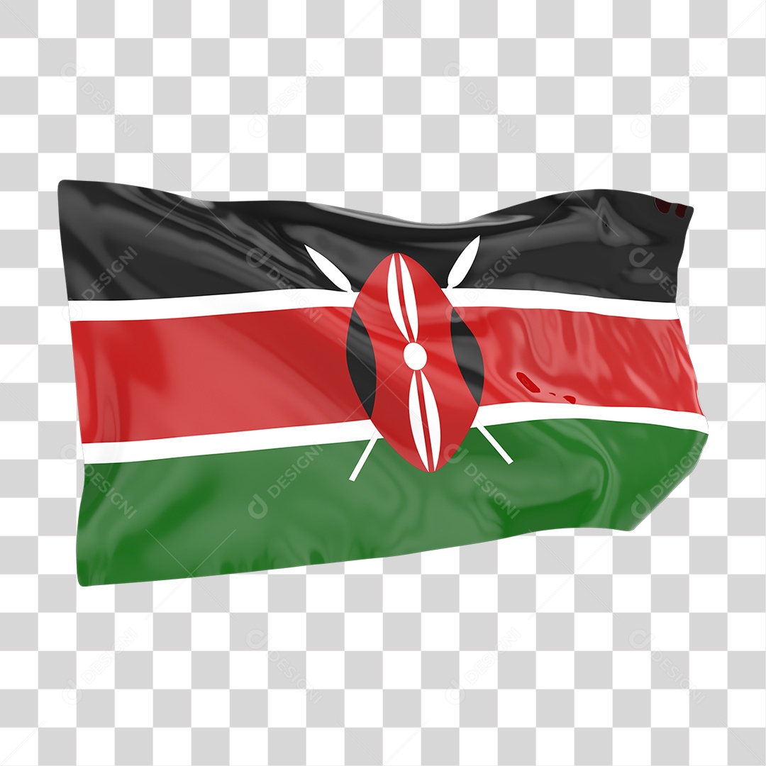 Bandeira do Quênia PNG Transparente