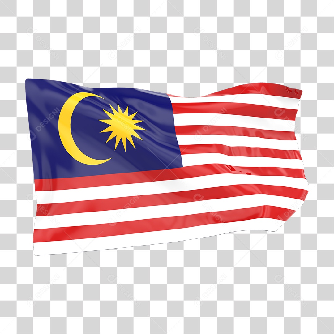 Bandeira da Malásia PNG Transparente