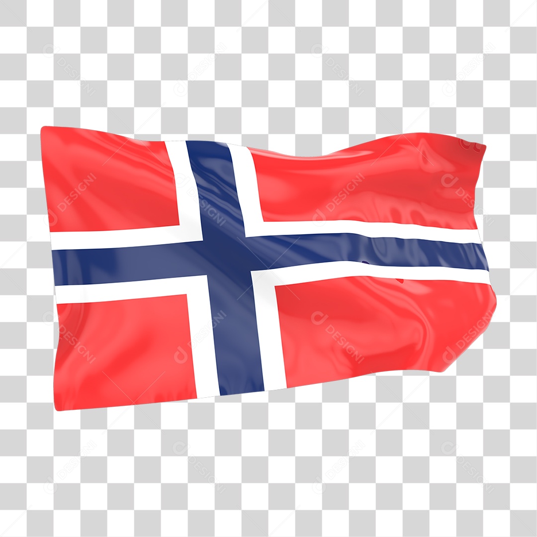 Bandeira da Noruega PNG Transparente