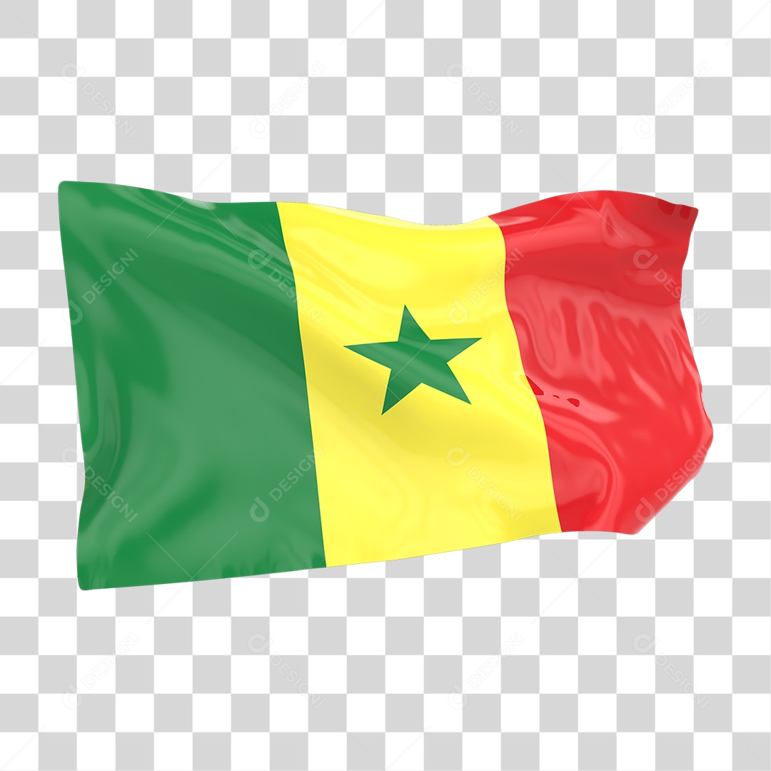 Bandeira de Senegal PNG Transparente