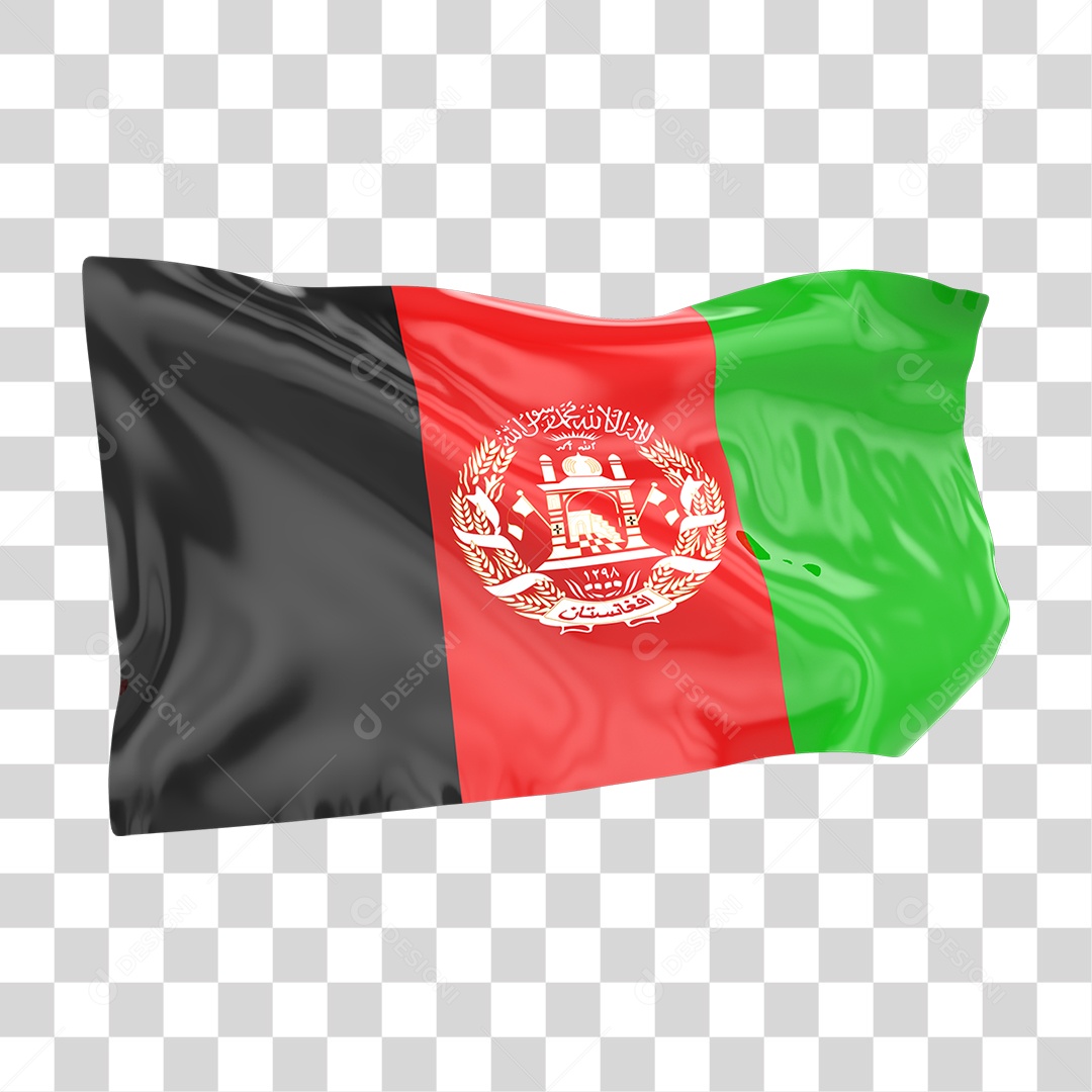Bandeira de Afeganistão PNG Transparente