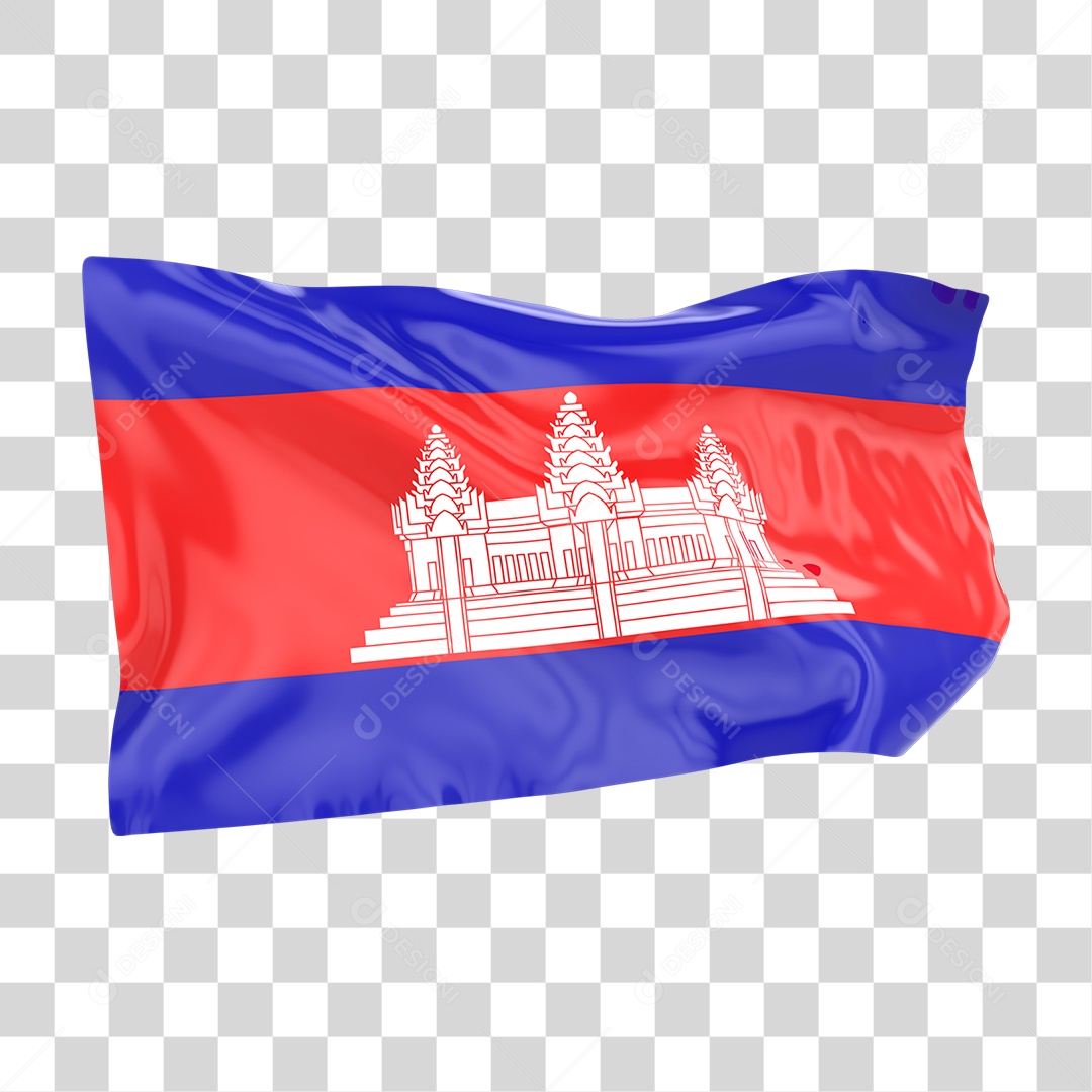 Bandeira da Cambodia PNG Transparente