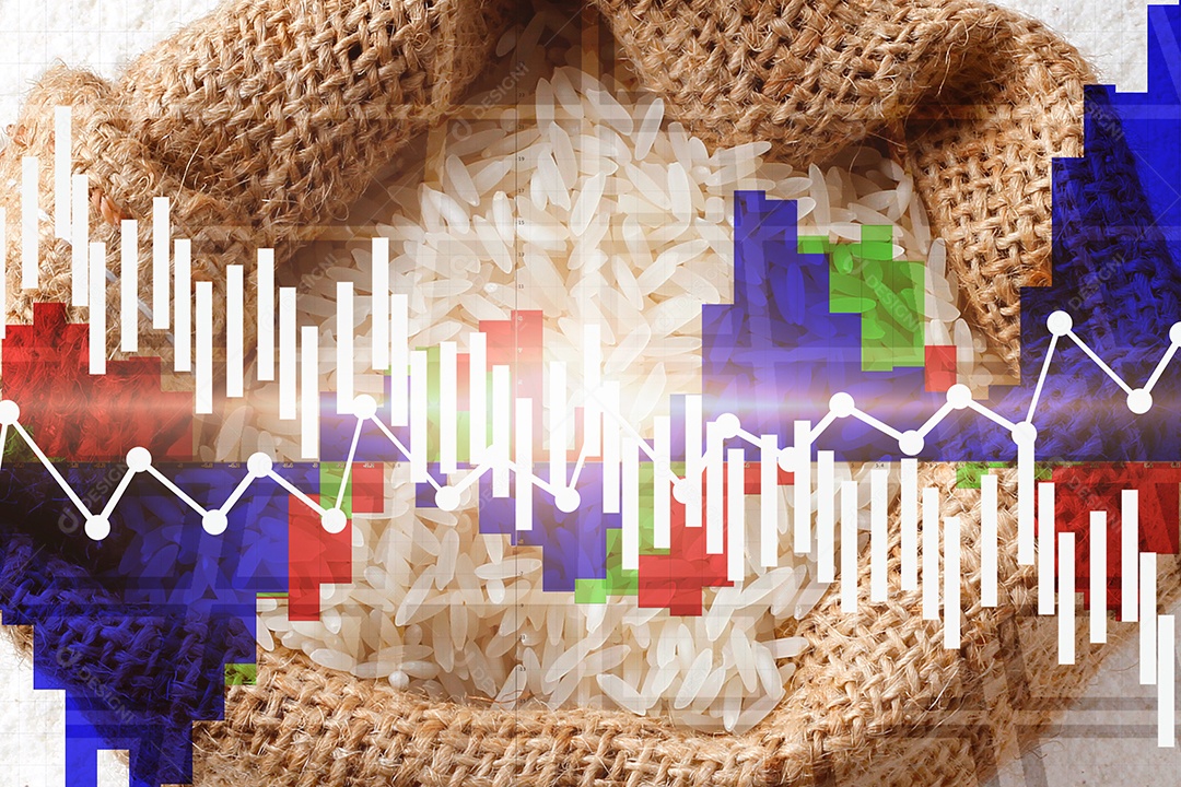 Crise econômica no preço do arroz. Colapso financeiro