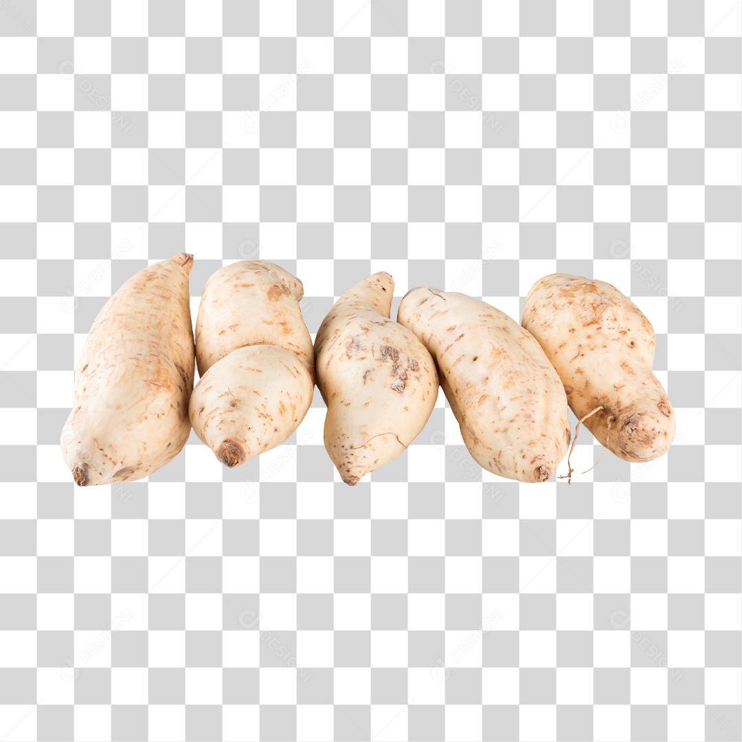 Elemento 3D Batata Doce PNG Transparente
