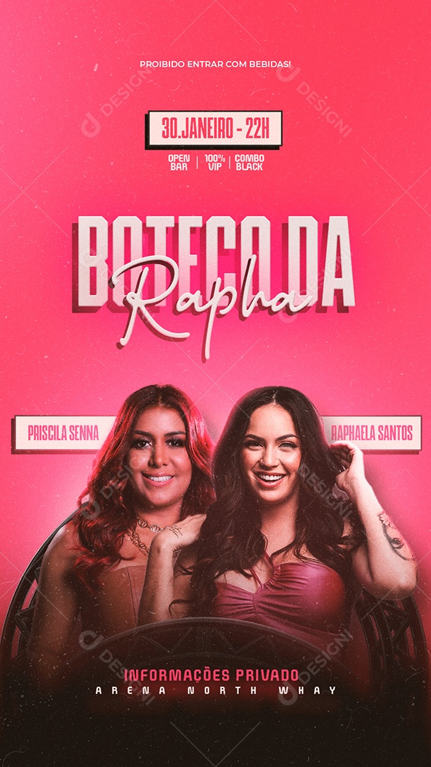 Story Boteco Da Rapha Priscila Senna Raphaela Santos Flyer Social Media PSD Editável