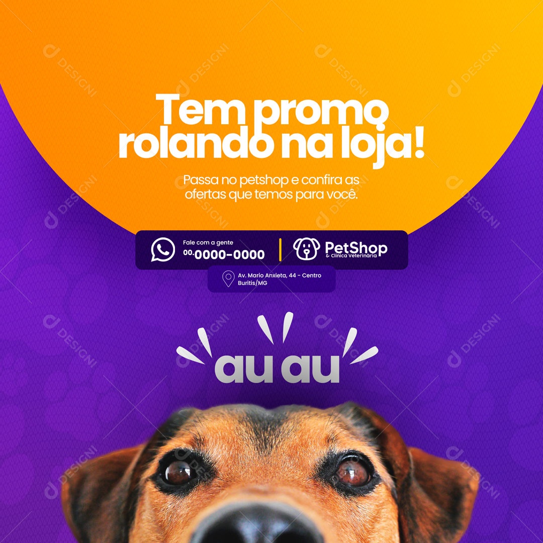 Pet Shop e Clínica Veterinária Social Media PSD Editável