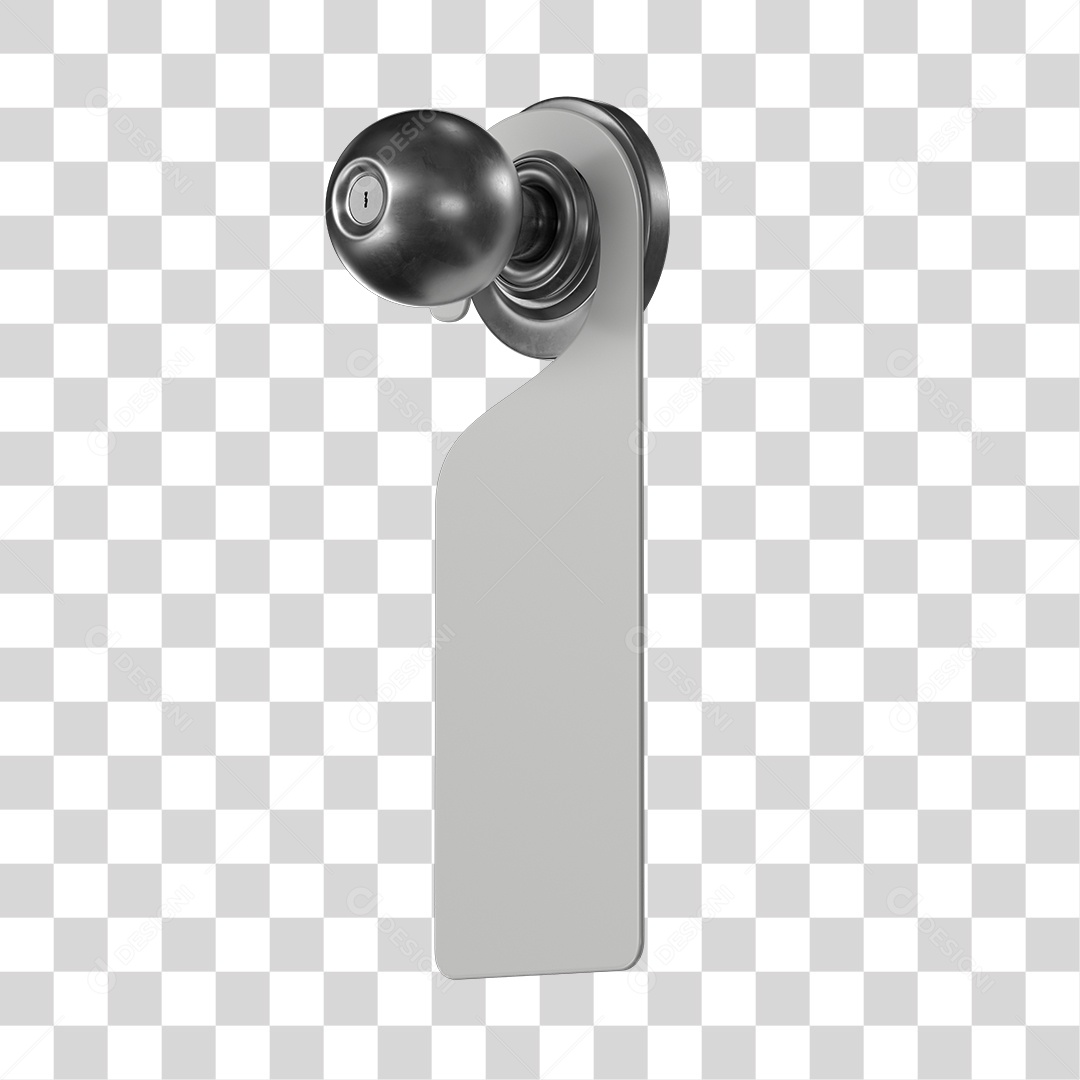 Door and Handle Tag Element 3D Transparent PNG