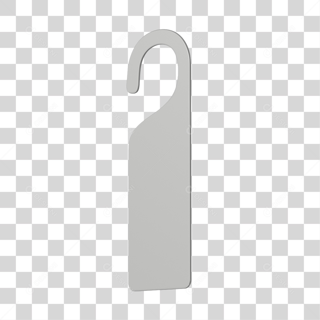 Tag de Porta Elemento 3D PNG Transparente